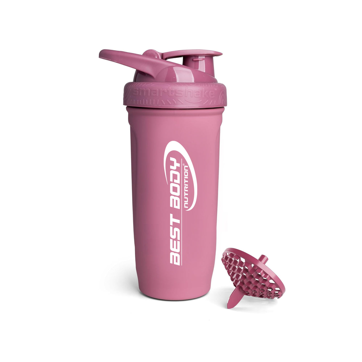 Edelstahl Shaker - Reforce Deep Rose Matt - Design Best Body Nutrition - Stück#farbe_matt-altrosa