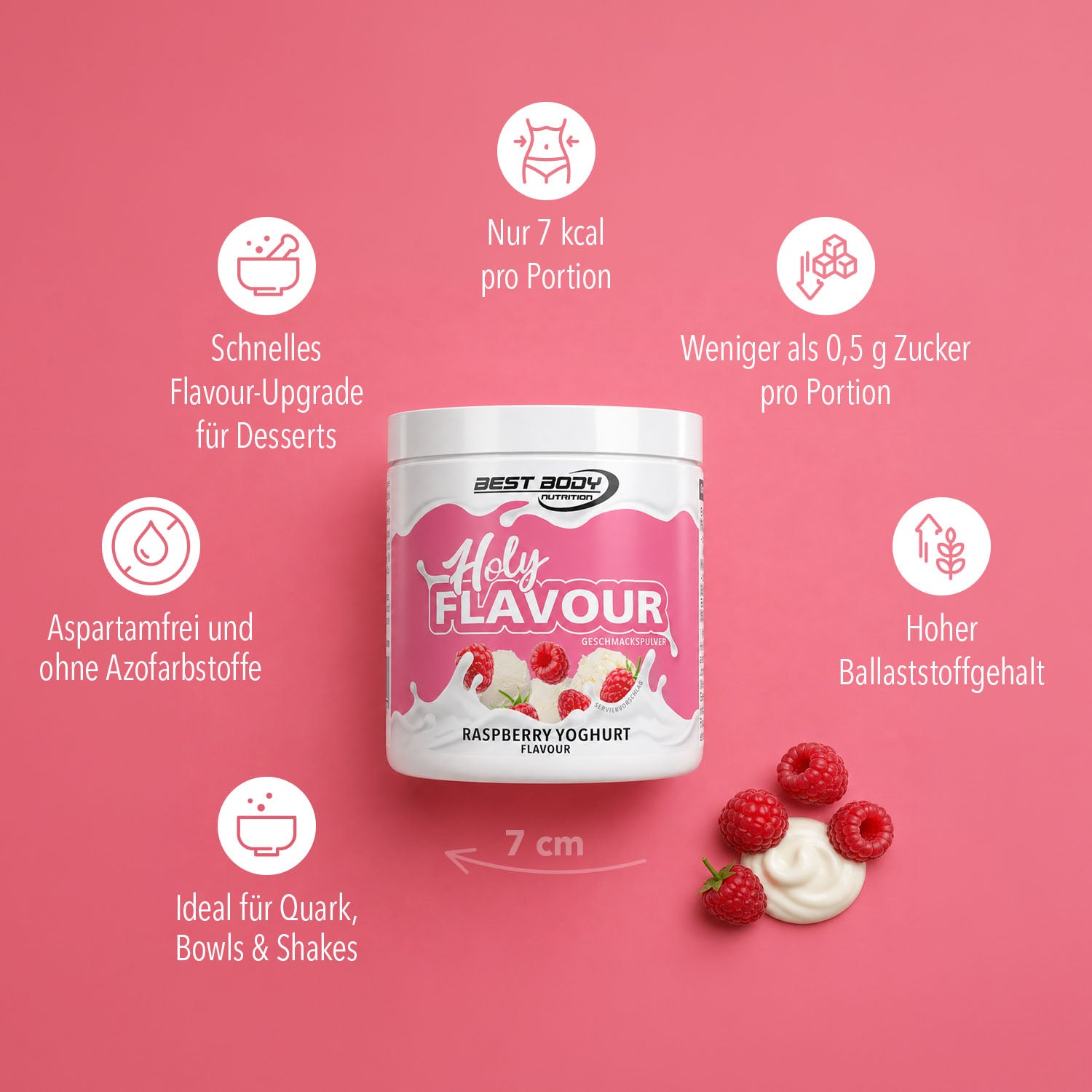 Holy Flavour - Geschmackspulver - Raspberry Yoghurt - 90 g Dose#geschmack_raspberry-yoghurt