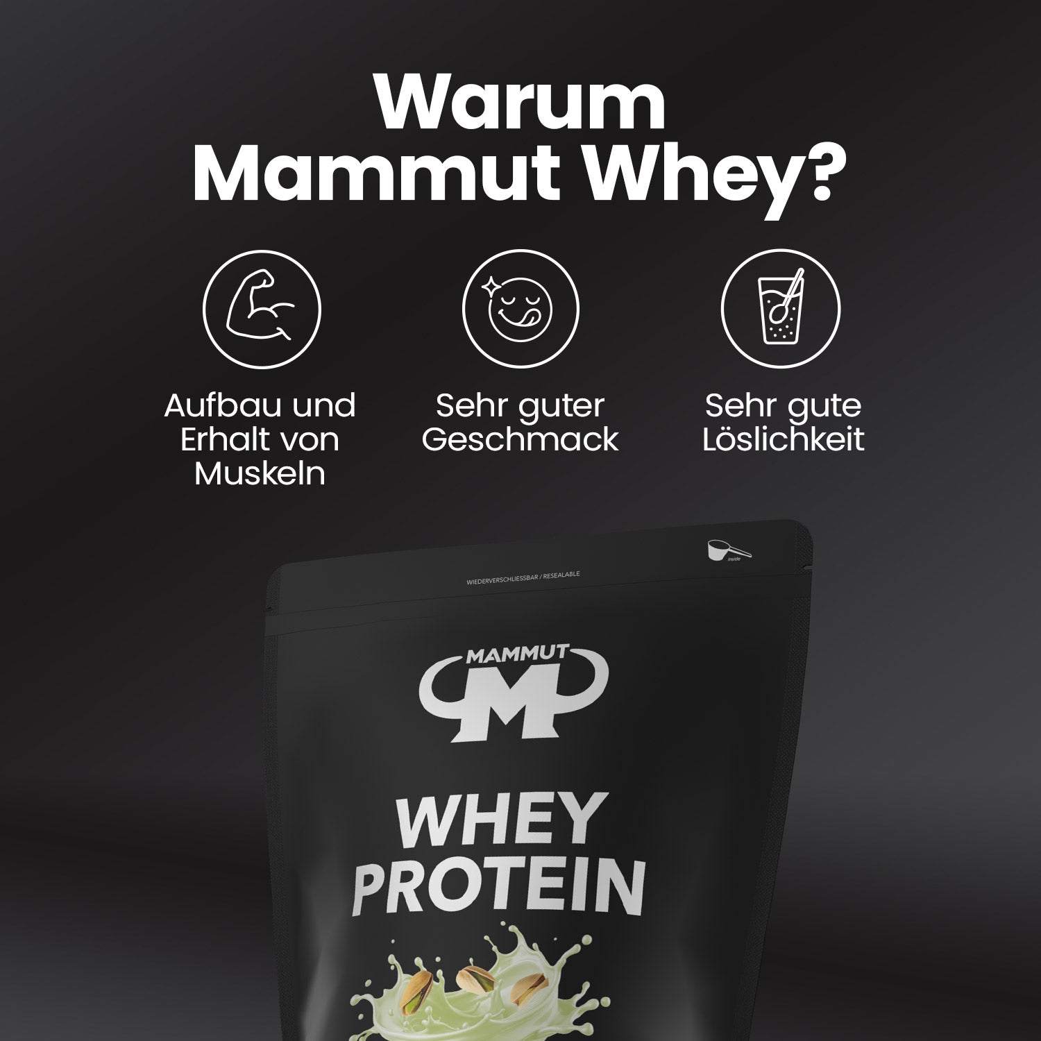 Whey Protein - Pistachio - 1000 g Zipp-Beutel#geschmack_pistachio