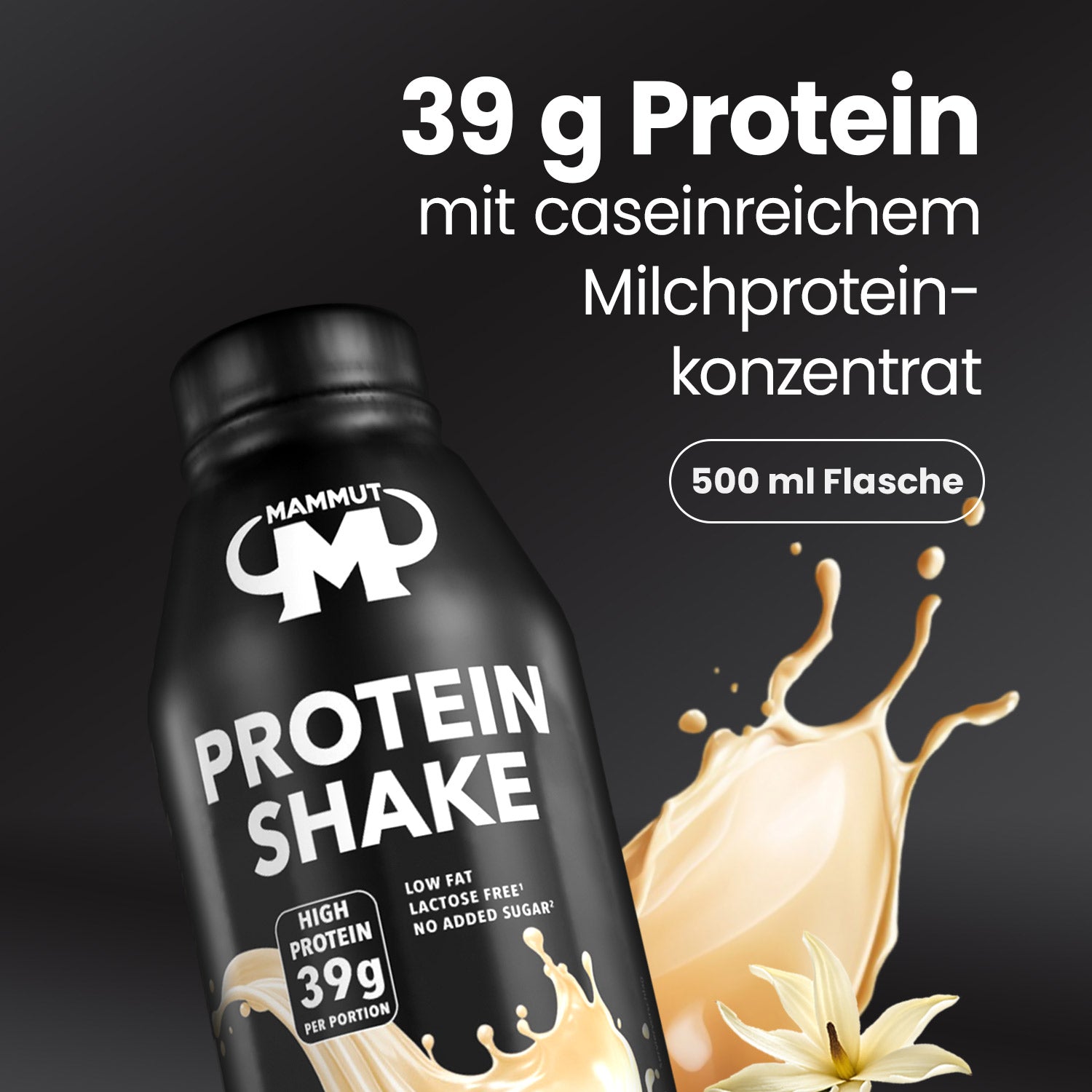 Protein Shake - RTD - Vanilla - 500 ml PET Flasche#geschmack_vanilla