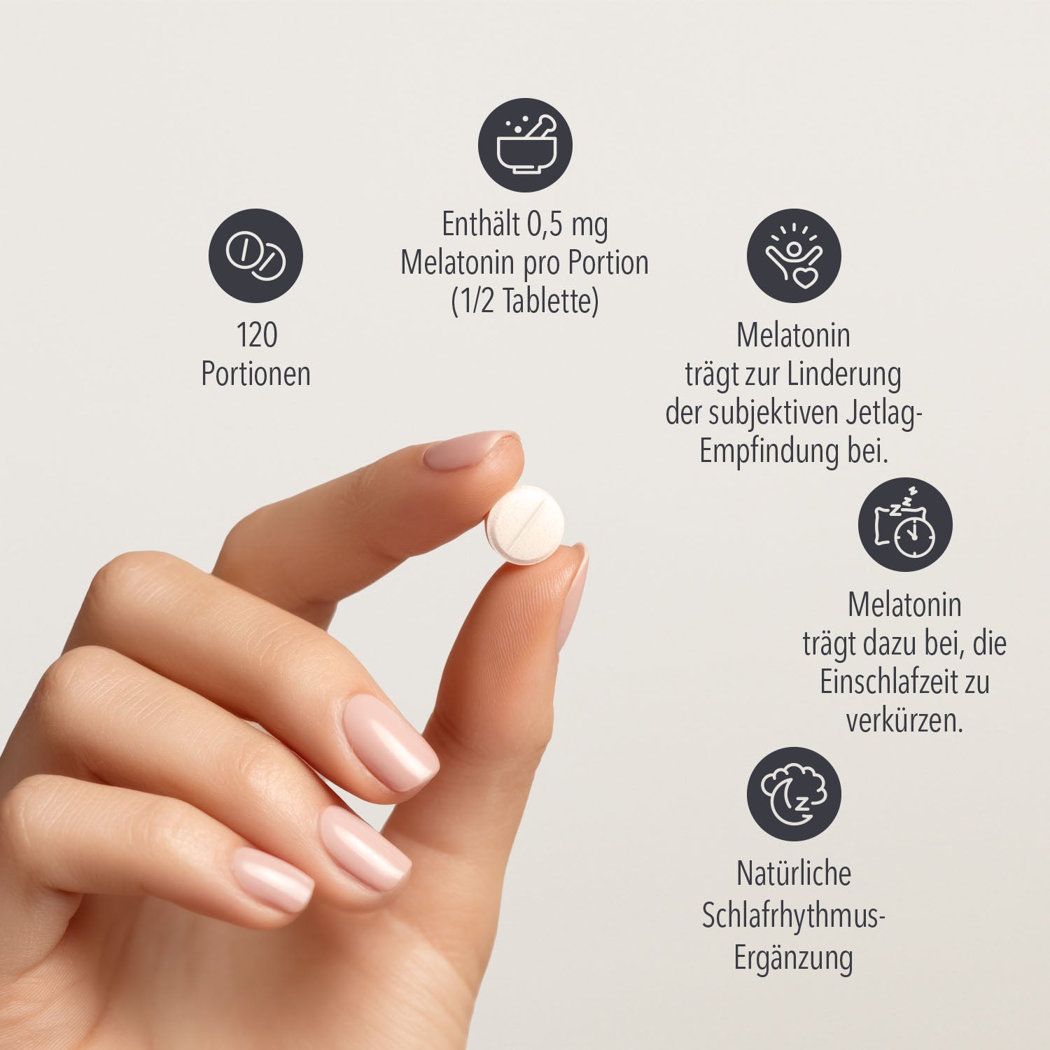 Melatonin Tabs - 120 Stück/Dose#_