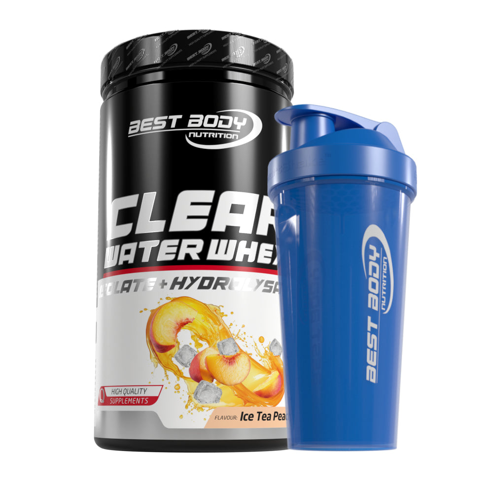 Clear Water Whey Isolate - Ice Tea Peach - 450 g Dose + Shaker#geschmack_ice-tea-peach