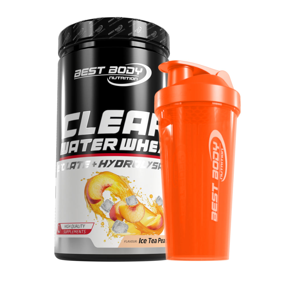 Clear Water Whey Isolate - Ice Tea Peach - 450 g Dose + Shaker#geschmack_ice-tea-peach