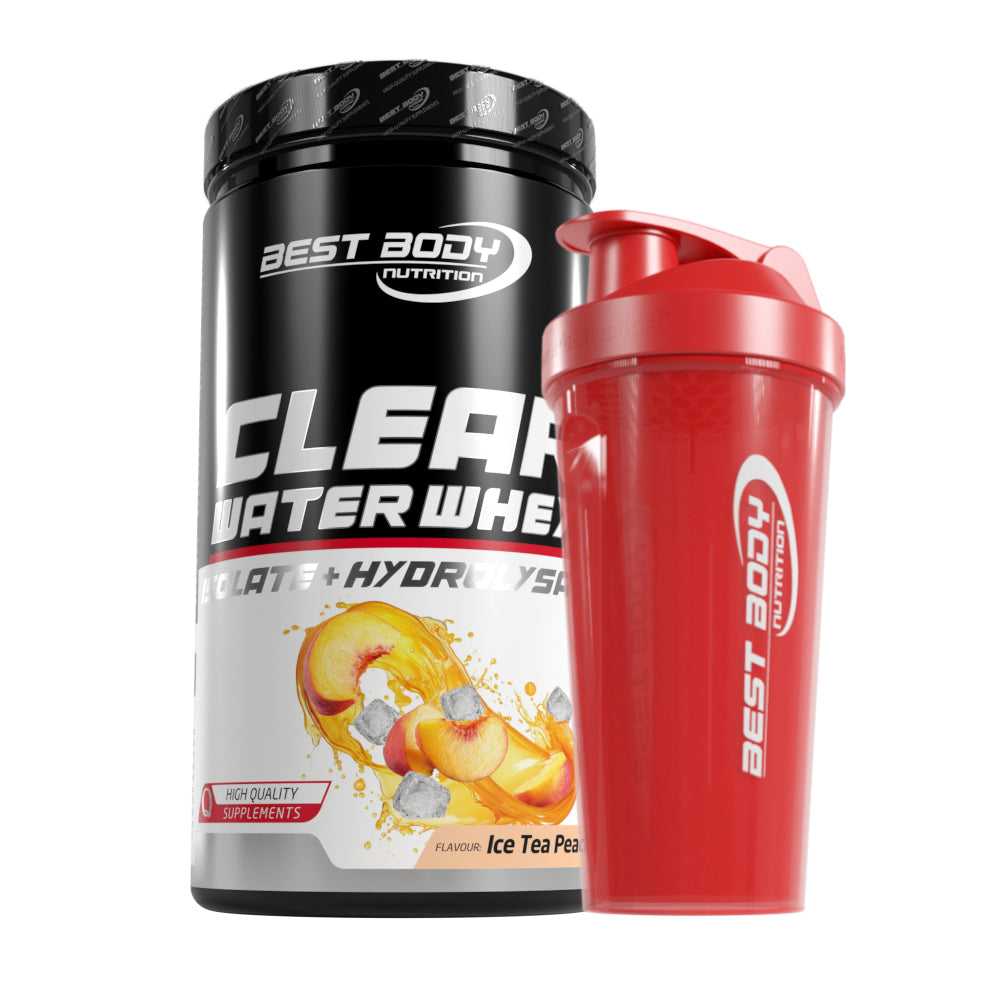 Clear Water Whey Isolate - Ice Tea Peach - 450 g Dose + Shaker#geschmack_ice-tea-peach