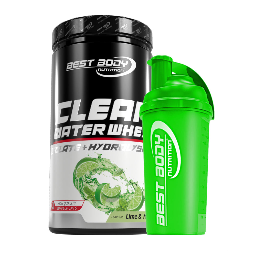 Clear Water Whey Isolate - Lime & Mint - 450 g Dose + Shaker#geschmack_lime-mint