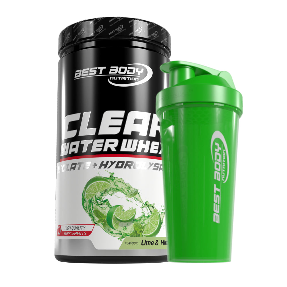 Clear Water Whey Isolate - Lime & Mint - 450 g Dose + Shaker#geschmack_lime-mint