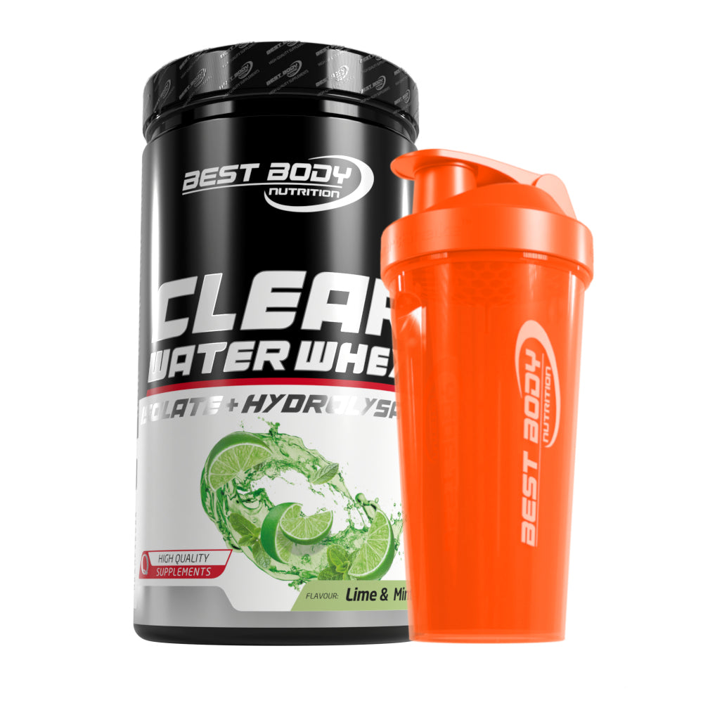 Clear Water Whey Isolate - Lime & Mint - 450 g Dose + Shaker#geschmack_lime-mint