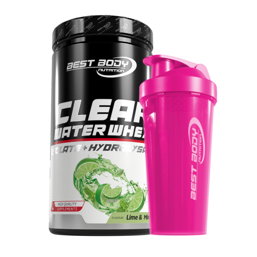 Clear Water Whey Isolate - Lime & Mint - 450 g Dose + Shaker#geschmack_lime-mint