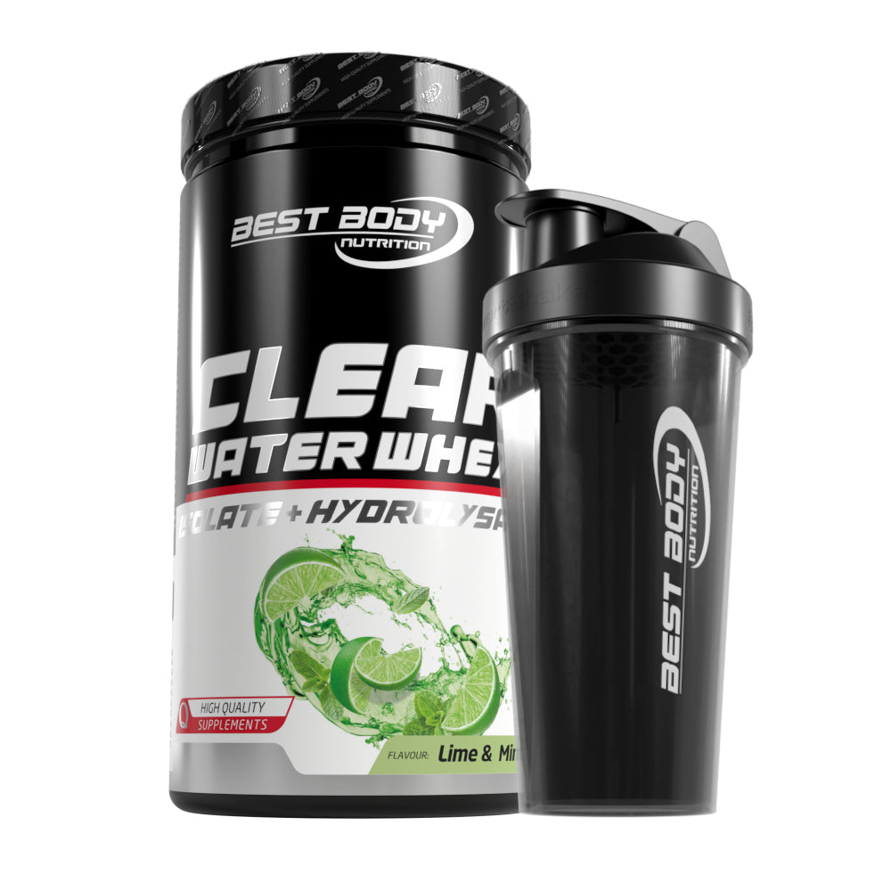 Clear Water Whey Isolate - Lime & Mint - 450 g Dose + Shaker#geschmack_lime-mint