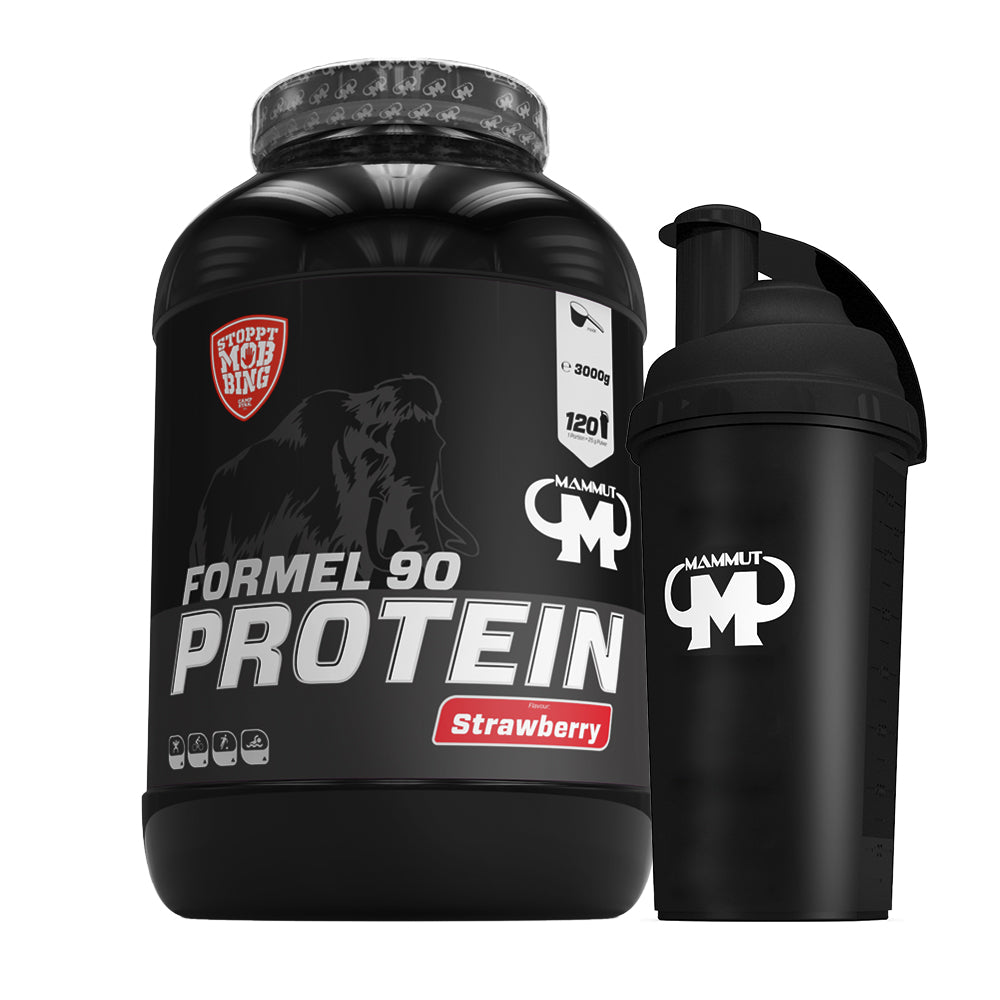 Formel 90 Protein - Strawberry - 3000 g Dose + Shaker#geschmack_erdbeer