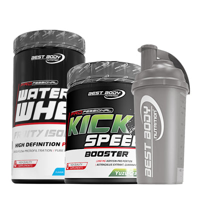 Kick Speed Booster - Water Whey Fruity Isolat (Iced Raspberry) - Shaker#_