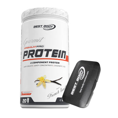 Gourmet Protein - Vanilla - 500 g Dose + Pillenbox