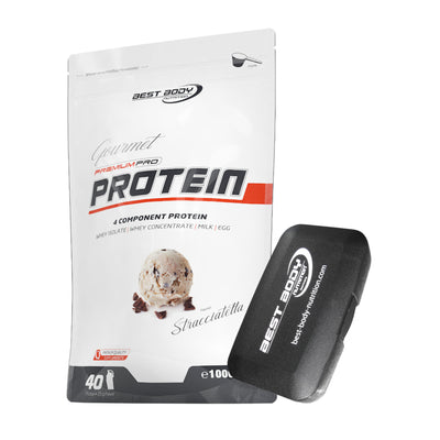 Gourmet Protein - Stracciatella - 1000 g Beutel + Pillenbox