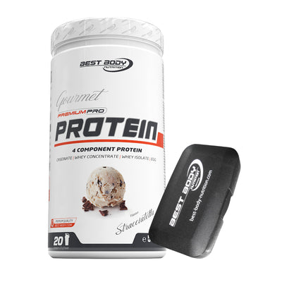 Gourmet Protein - Stracciatella - 500 g Dose + Pillenbox