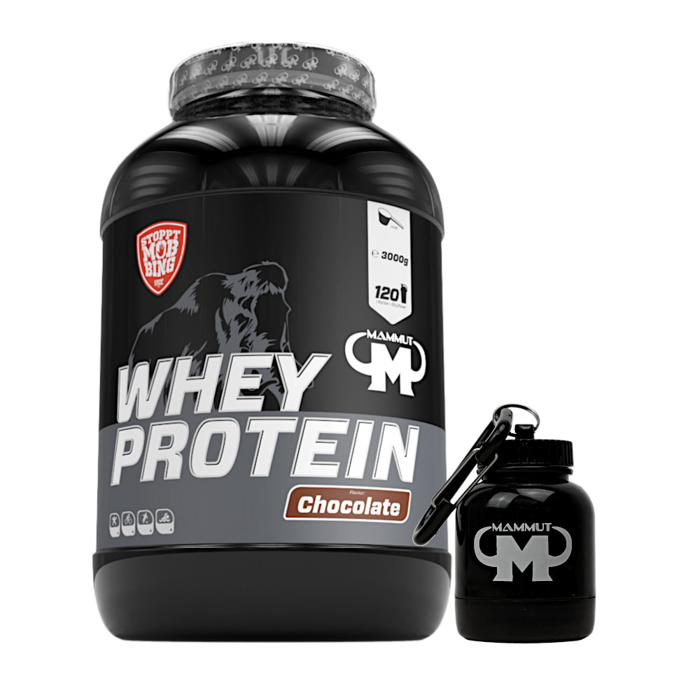 Whey Protein - Chocolate - 3000 g Dose + Powderbank