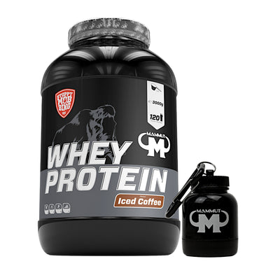 Whey Protein - Iced Coffee - 3000 g Dose + Powderbank