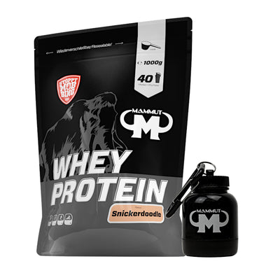 Whey Protein - Snickerdoodle - 1000 g Zipp-Beutel + Powderbank