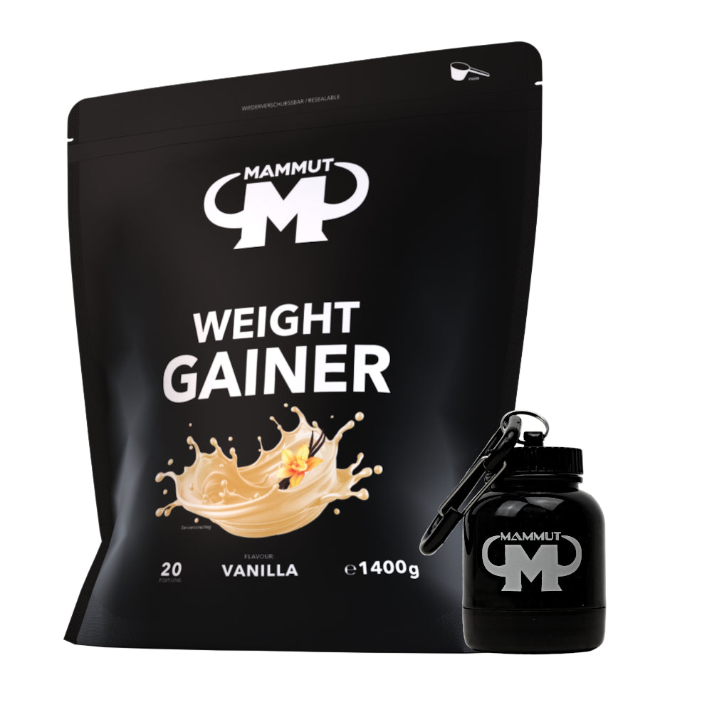 Weight Gainer Crash 5000 - Vanilla - 1400 g Beutel + Powderbank#geschmack_vanilla