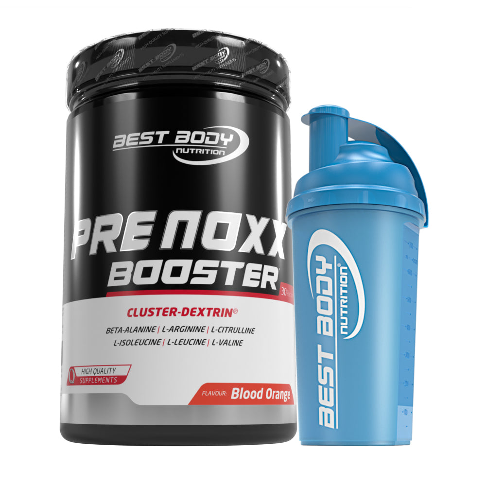 Professional Pre Noxx Booster - Blood Orange - 600 g Dose + Shaker (blau)#_