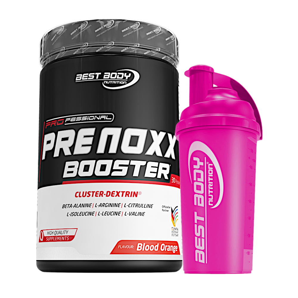 Professional Pre Noxx Booster - Blood Orange - 600 g Dose + Shaker (pink)#_