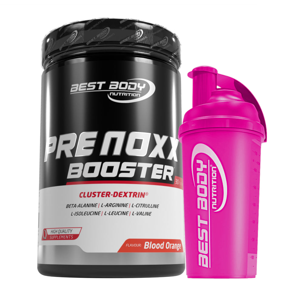 Professional Pre Noxx Booster - Blood Orange - 600 g Dose + Shaker (pink)#_