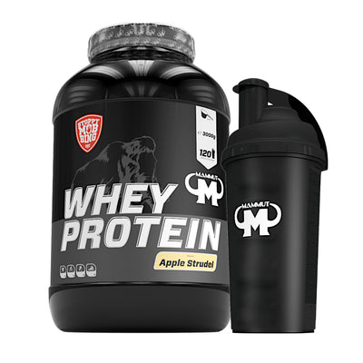 Whey Protein - Apple Strudel - 3000 g Dose + Shaker