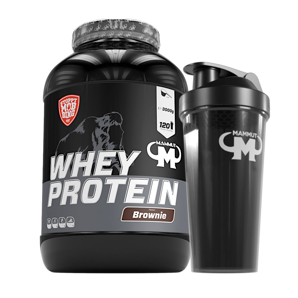 Whey Protein - Brownie - 3000 g Dose + Shaker#geschmack_brownie