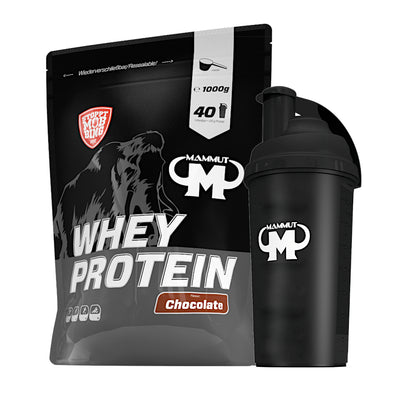 Whey Protein - Chocolate - 1000 g Zipp-Beutel + Shaker