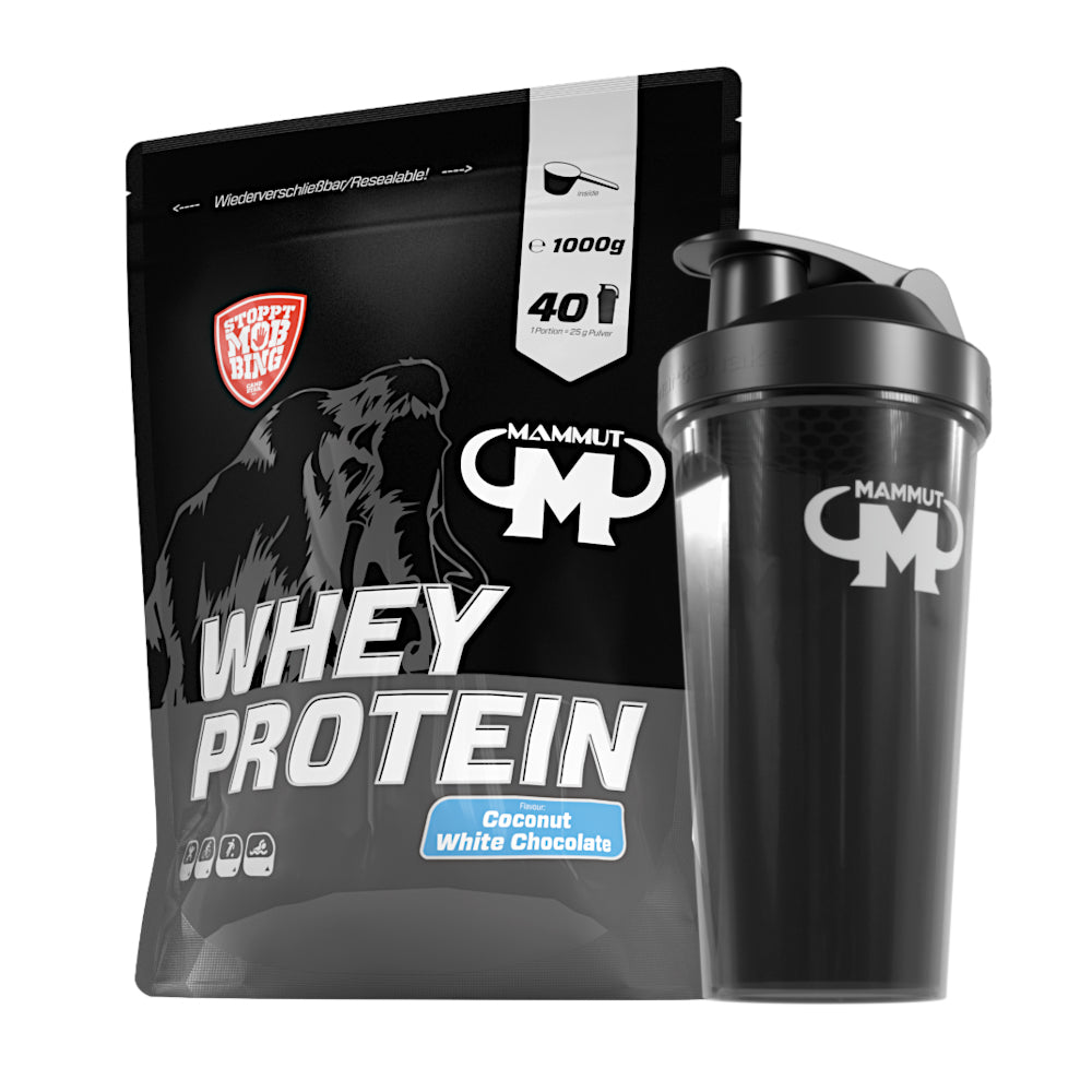 Whey Protein - Coconut White Chocolate - 1000 g Zipp-Beutel + Shaker#geschmack_coconut-white-chocolate