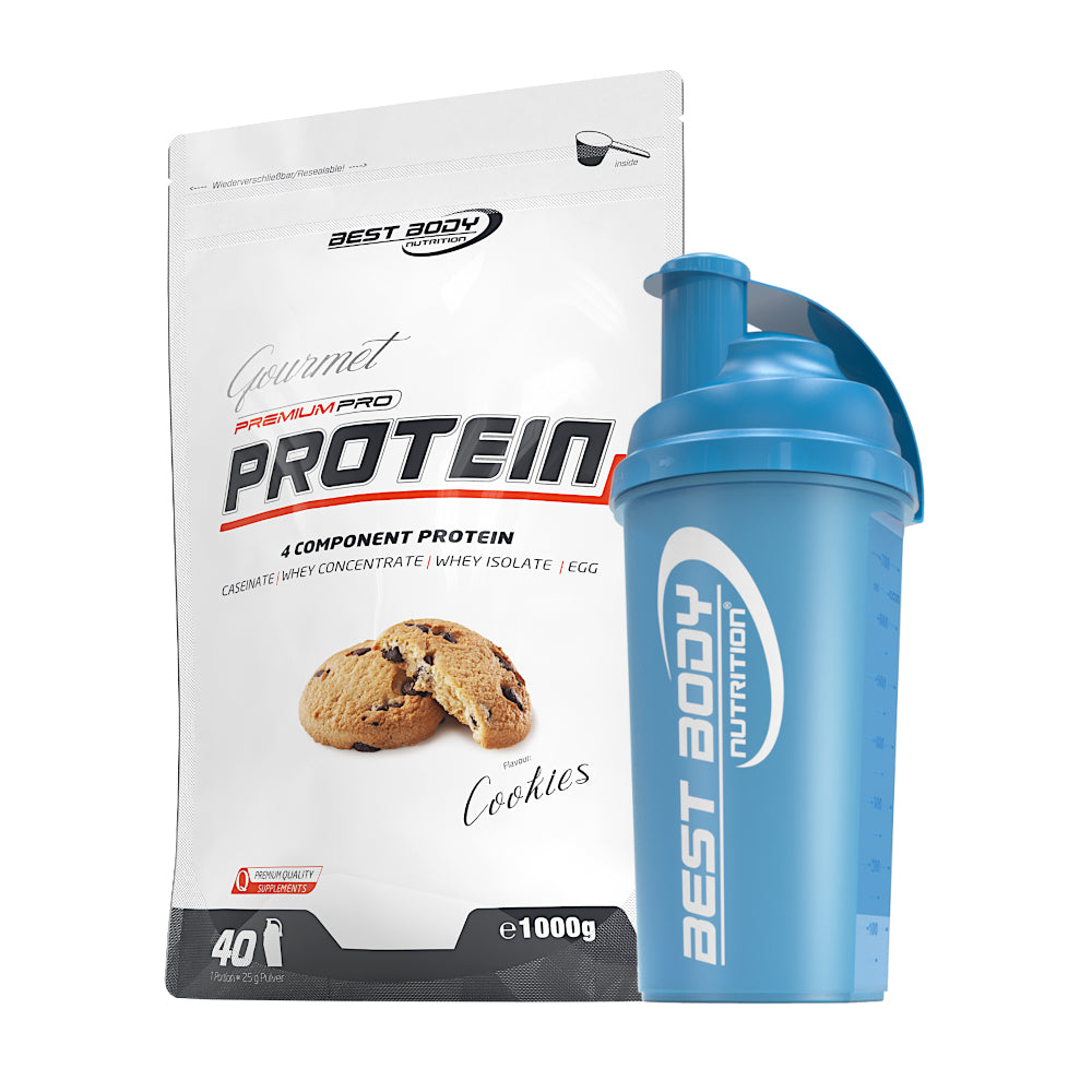 Gourmet Protein - Cookies - 1000 g Beutel + Shaker