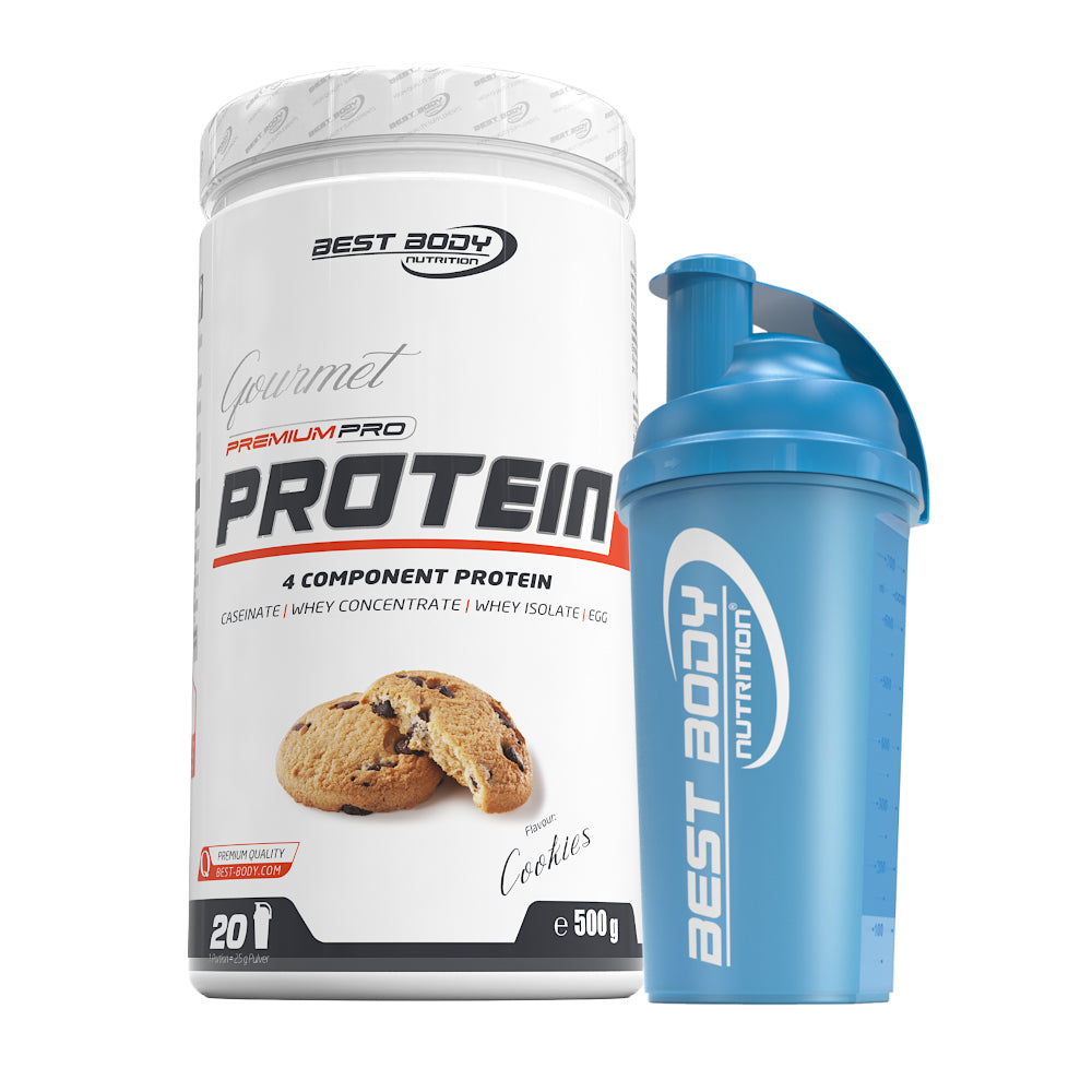 Gourmet Protein - Cookies - 500 g Dose + Shaker