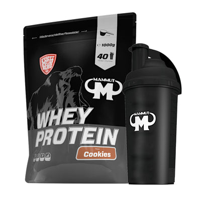 Whey Protein - Cookies - 1000 g Zipp-Beutel + Shaker