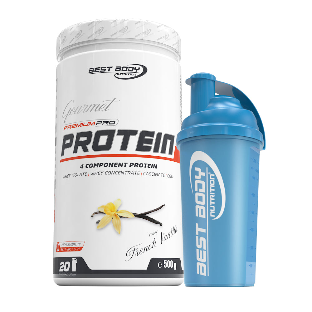 Gourmet Protein - Vanilla - 500 g Dose + Shaker
