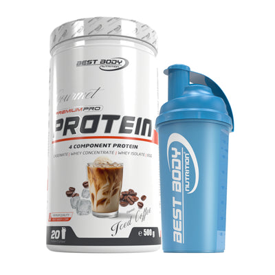 Gourmet Protein - Iced Coffee - 500 g Dose + Shaker