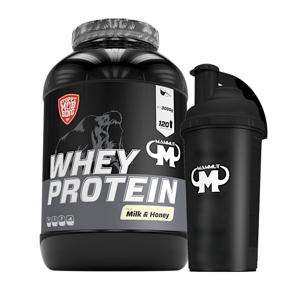 Whey Protein - Milk & Honey - 3000 g Dose + Shaker