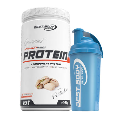 Gourmet Protein - Pistachio - 500 g Dose + Shaker
