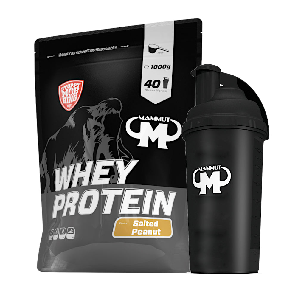 Whey Protein - Salted Peanut - 1000 g Zipp-Beutel + Shaker