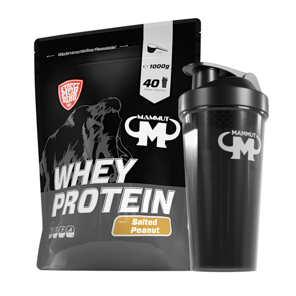 Whey Protein - Salted Peanut - 1000 g Zipp-Beutel + Shaker#geschmack_salted-peanut