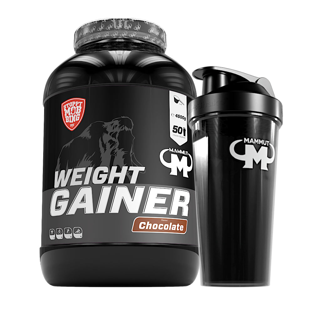 Weight Gainer Crash 5000 - Chocolate - 4500 g Dose + Shaker#geschmack_schoko