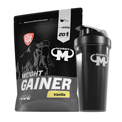 Weight Gainer Crash 5000 - Vanilla - 1400 g Beutel + Shaker#geschmack_vanilla