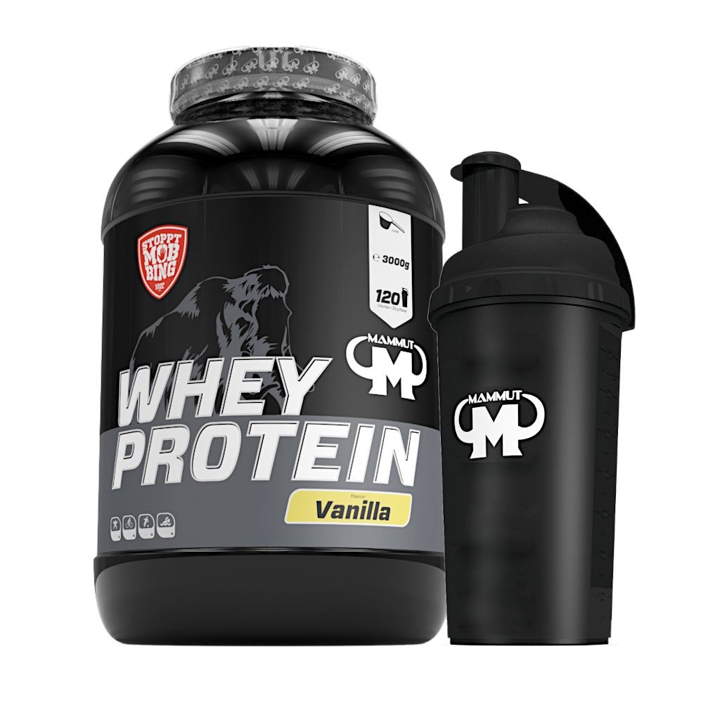 Whey Protein - Vanilla - 3000 g Dose + Shaker