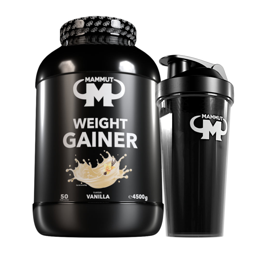Weight Gainer Crash 5000 - Vanilla - 4500 g Dose + Shaker#geschmack_vanille