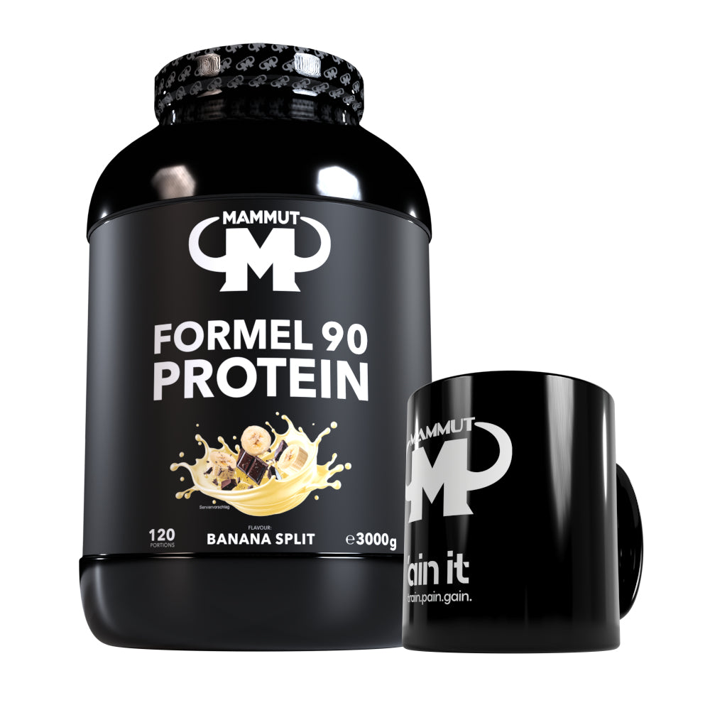 Formel 90 Protein - Banana Split - 3000 g Dose + Keramik Tasse#geschmack_banana-split