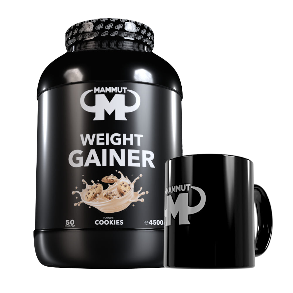 Weight Gainer Crash 5000 - Cookies - 4500 g Dose + Keramik Tasse#geschmack_cookies