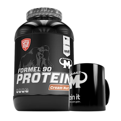 Formel 90 Protein - Cream Nut - 3000 g Dose + Keramik Tasse