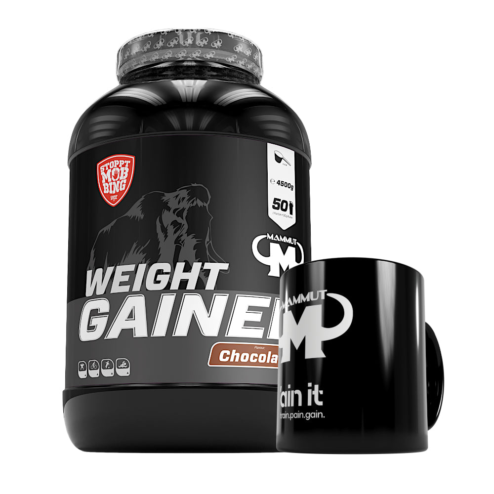 Weight Gainer Crash 5000 - Chocolate - 4500 g Dose + Keramik Tasse#geschmack_schoko