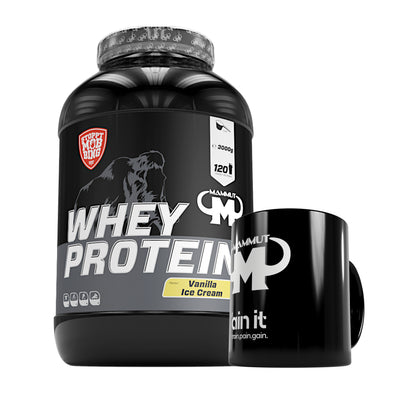 Whey Protein - Vanilla Ice Cream - 3000 g Dose + Keramik Tasse
